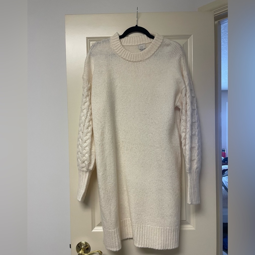 a new day Cream Sweater Dress